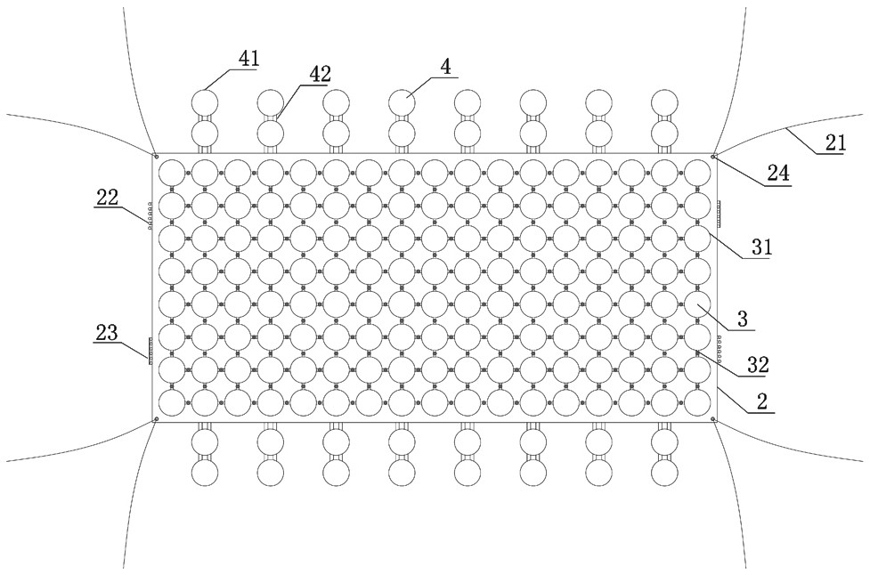 Floating structure, large-scale offshore floating energy station and mounting method of large-scale offshore floating energy station