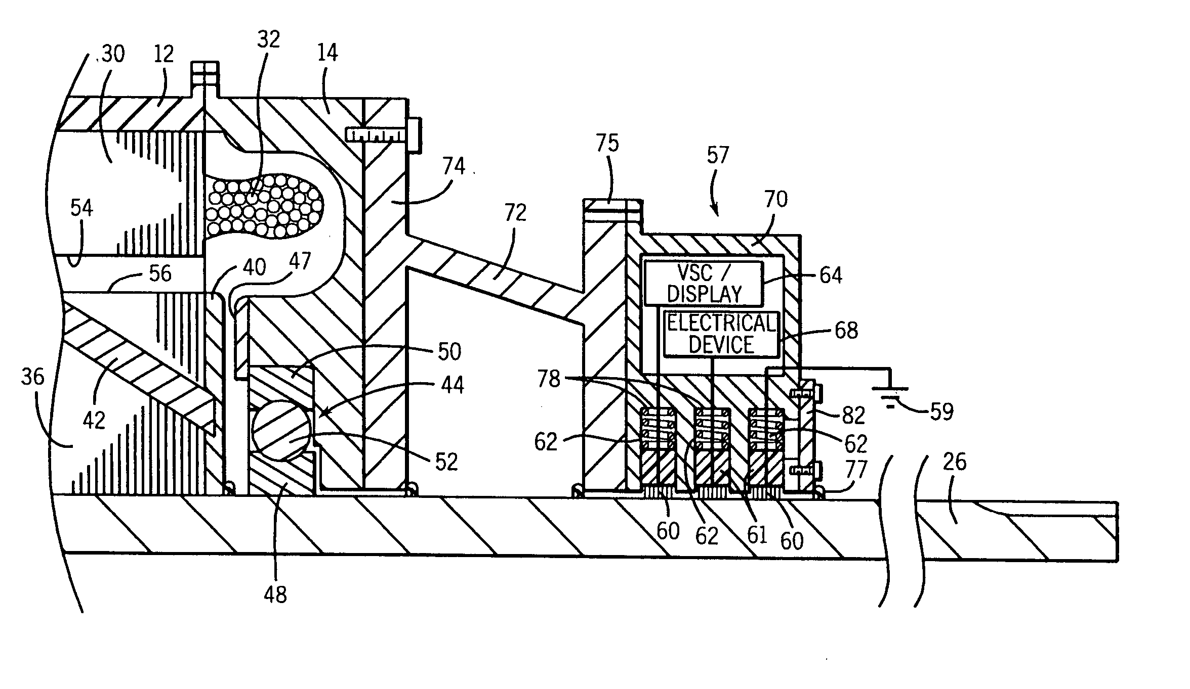 Method and apparatus for dissipating shaft charge