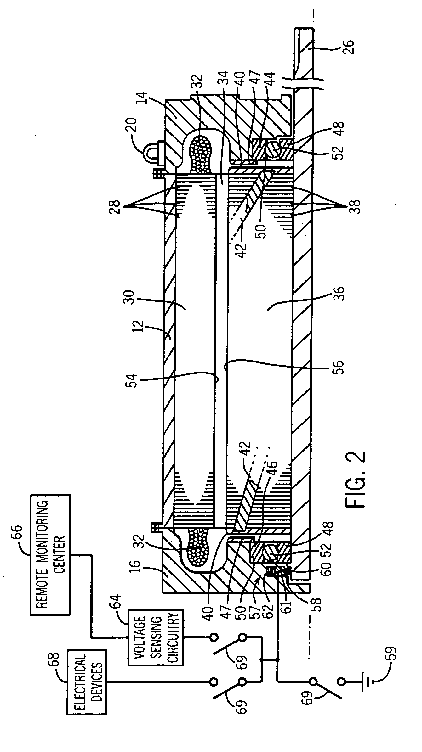 Method and apparatus for dissipating shaft charge