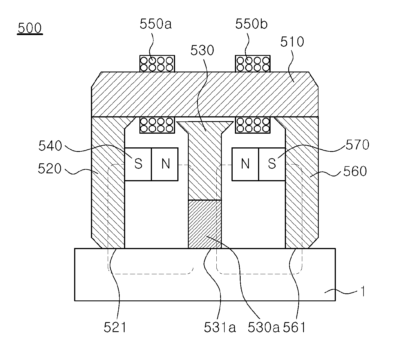 Magnetic substance holding device minimalizing residual magnetism