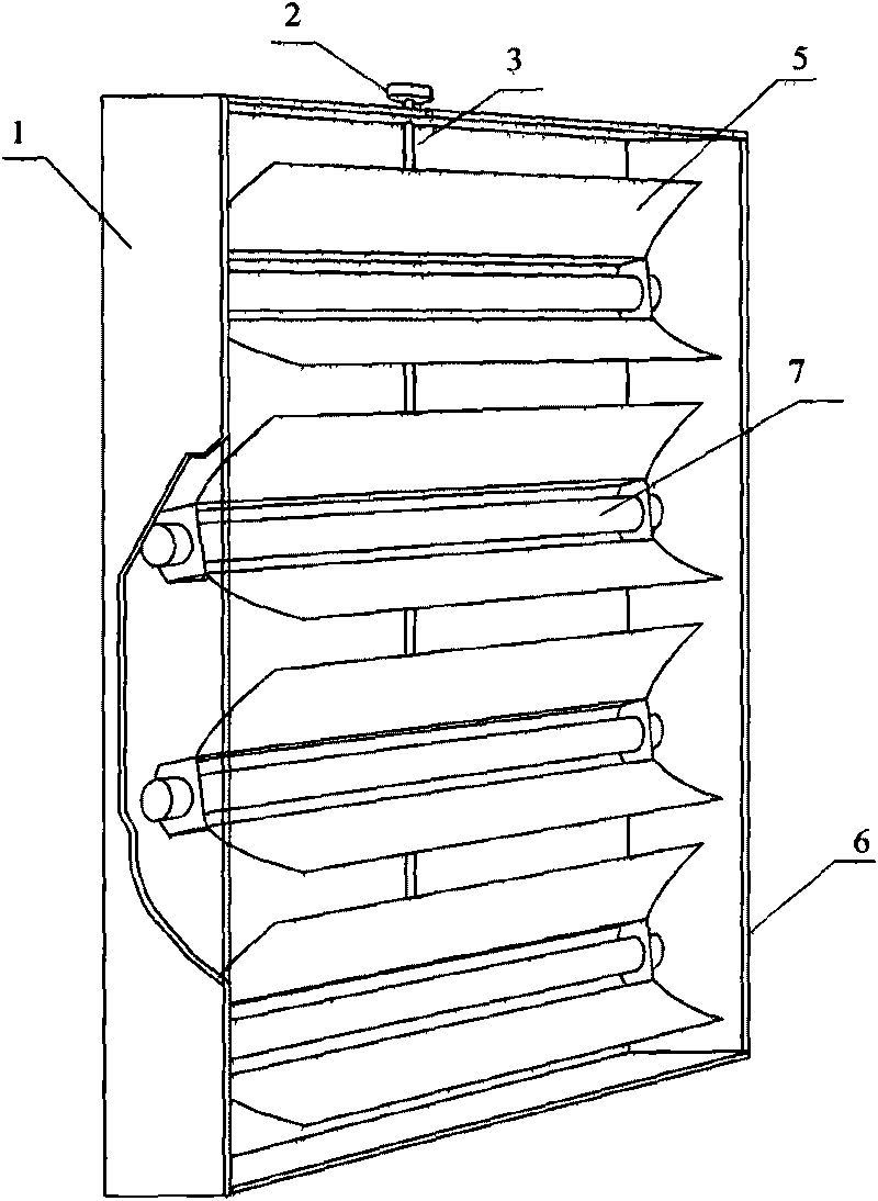 Integrally packaged type solar heat collector with combined curved surface for light collection and vacuum tube for heat collection
