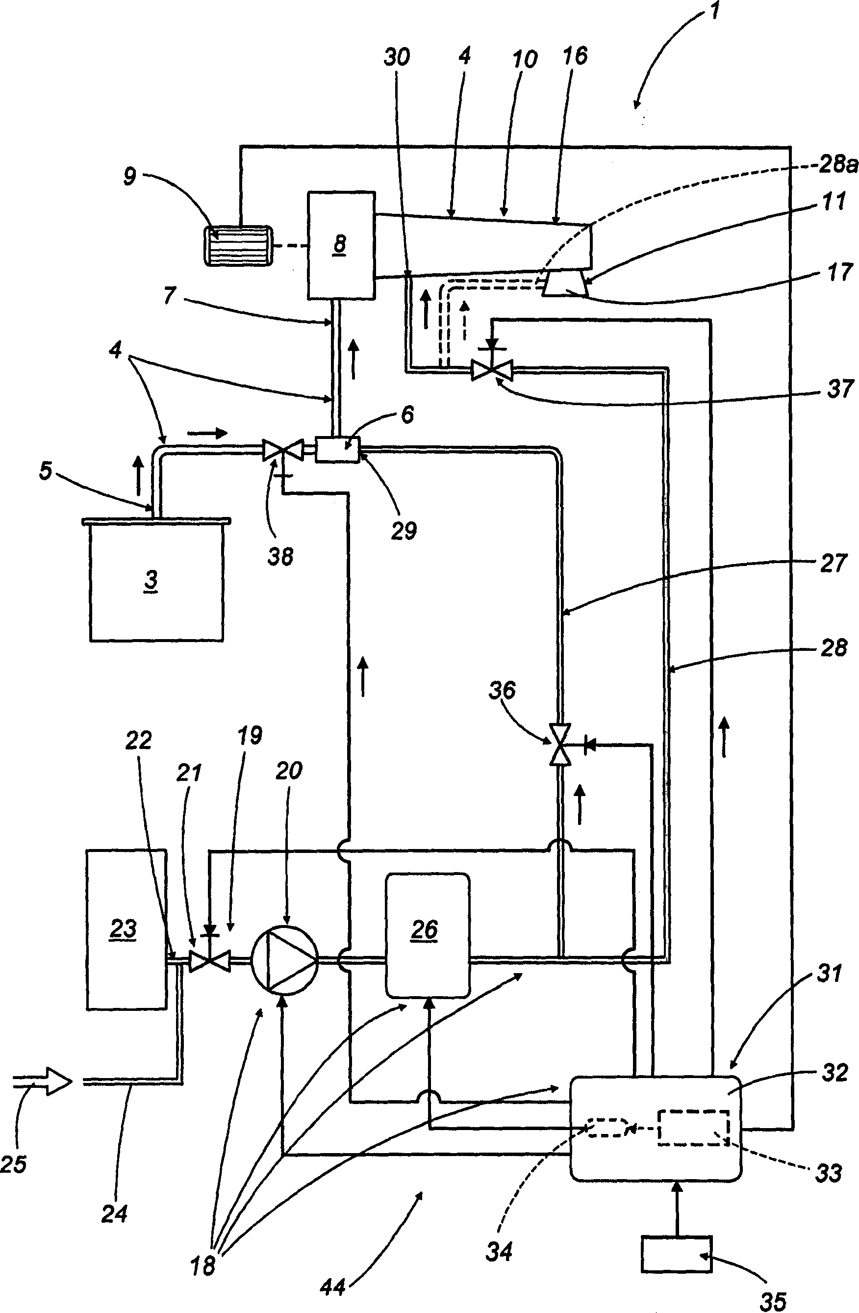 Machine and method for producing and dispensing liquid or semi-liquid consumer food products