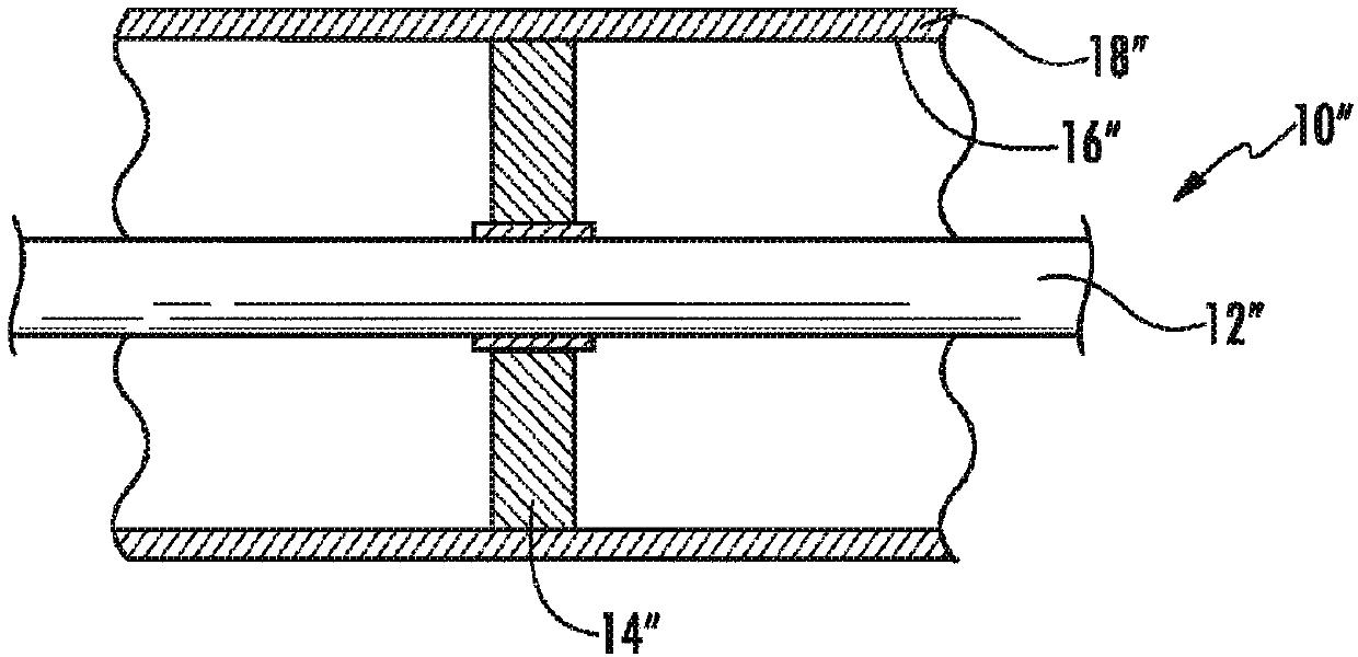 Coaxial cable with dielectric layer having sealed segments and method of making same