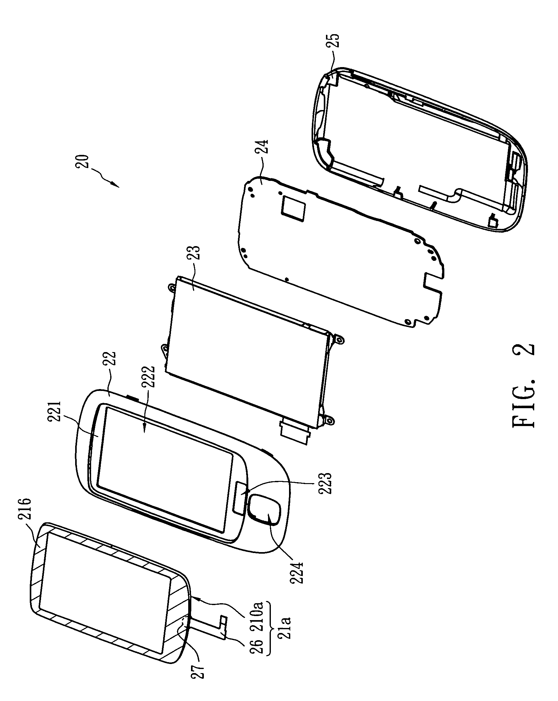 Handheld electronic apparatus and touch panel thereof