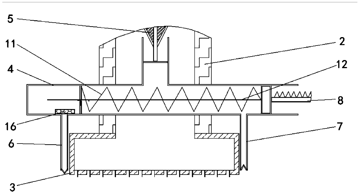 Clothing ink printing device capable of preventing ink from settling