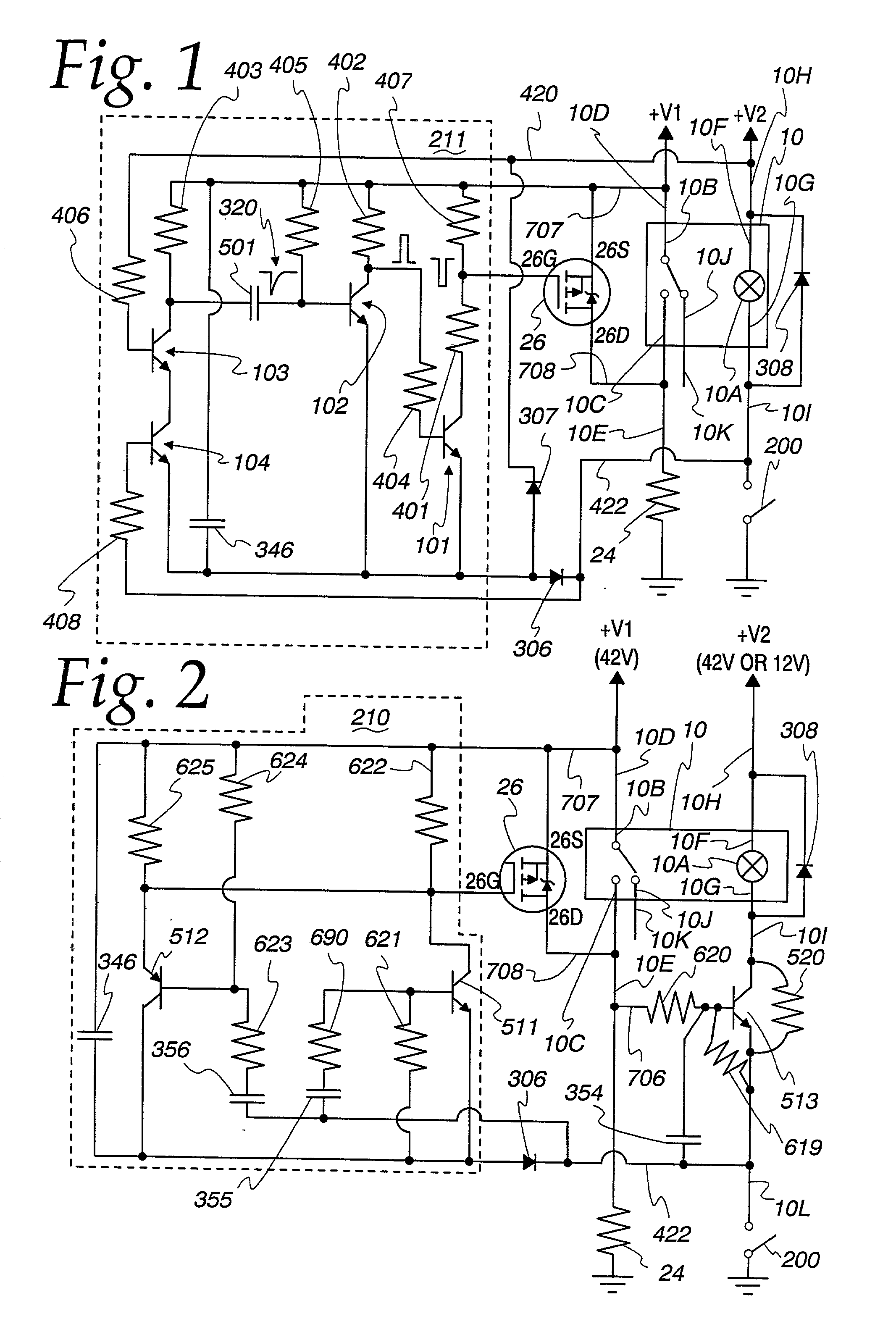 Circuit for operating voltage range extension for a relay