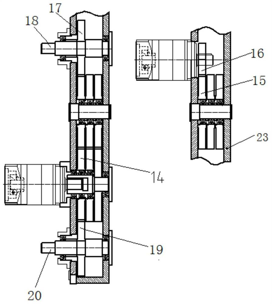 A linkage multi-output shaft gearbox