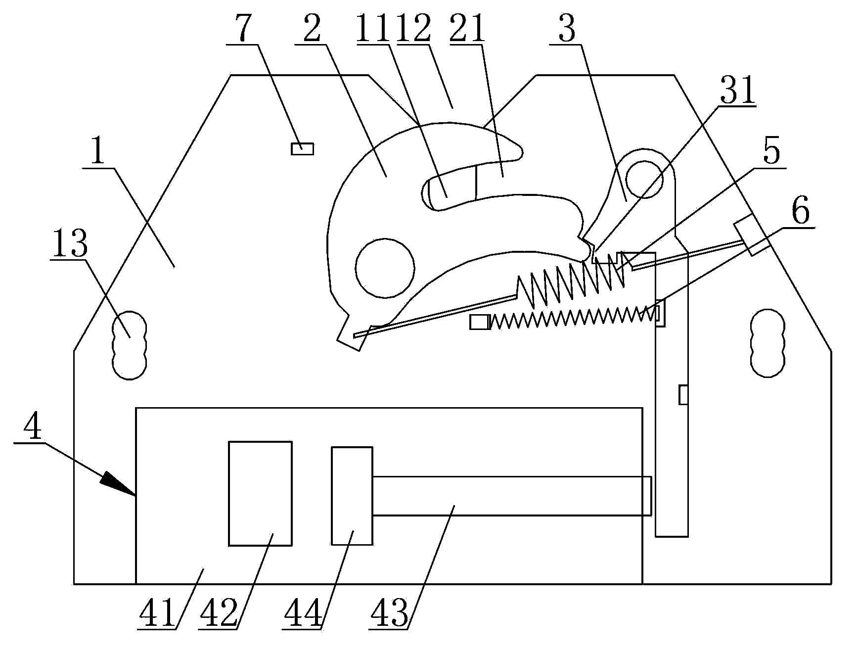 Remote control seat case lock alarming system for electric vehicle