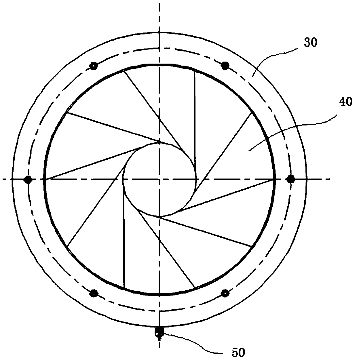 Variable inner diameter flange assembly