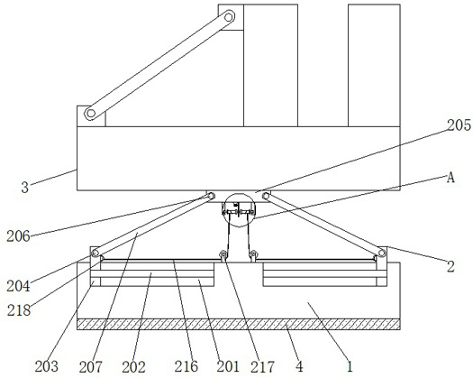 Triangular fixing device for supporting building form