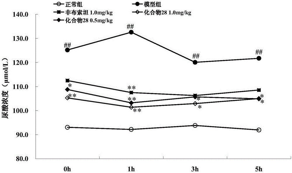 Xanthine oxidase inhibitor and application thereof