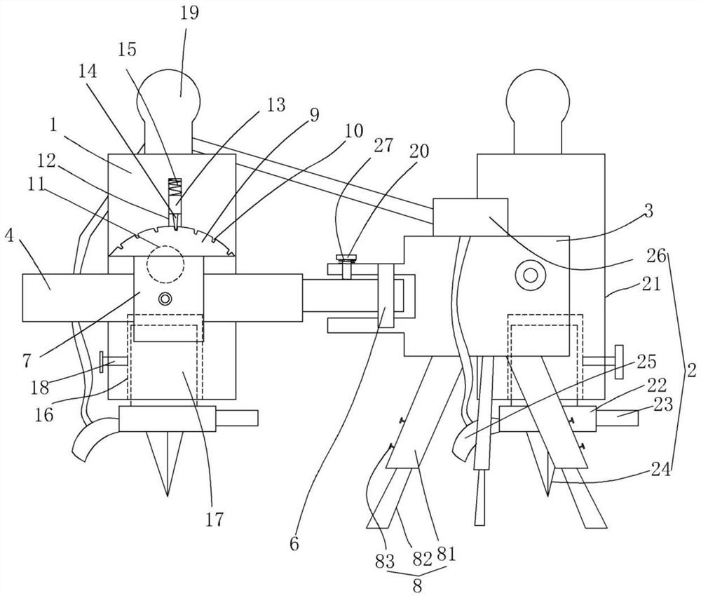 Adjustable welding head device