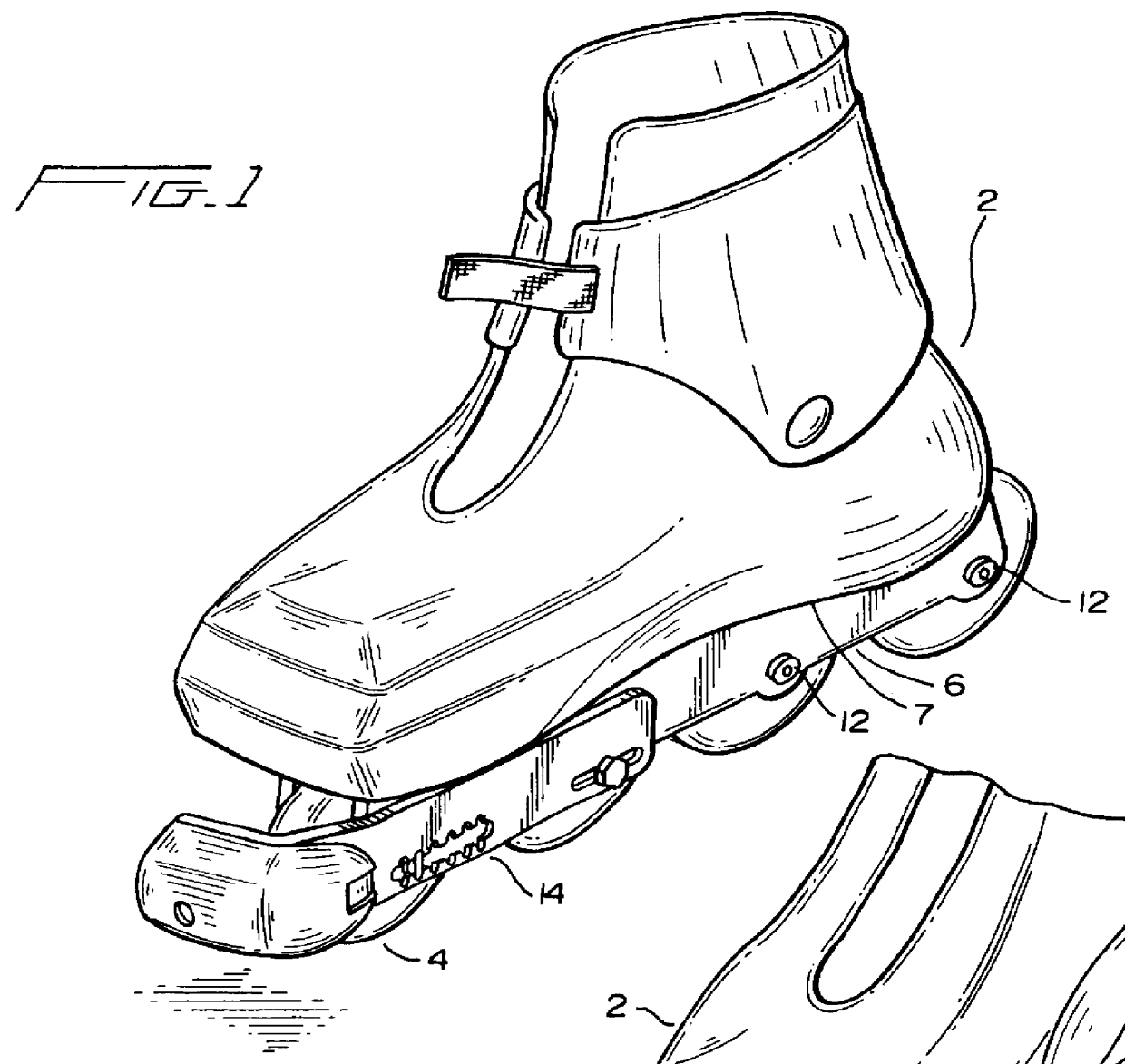 In-line skate brakes