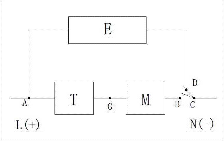 A three-trip surge protector with active arc extinguishing