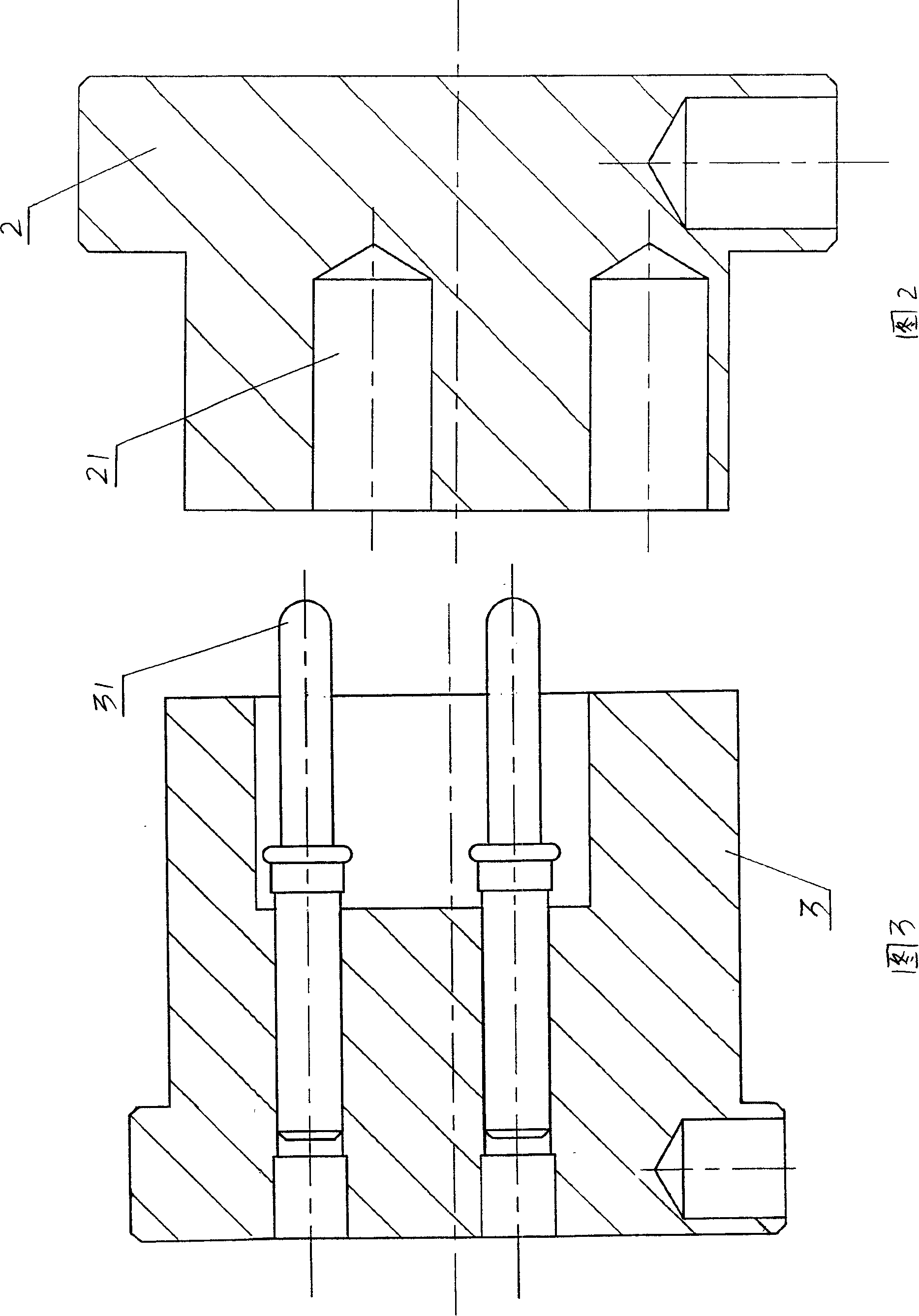 Method for preventing vulcanized rubber entering into jack