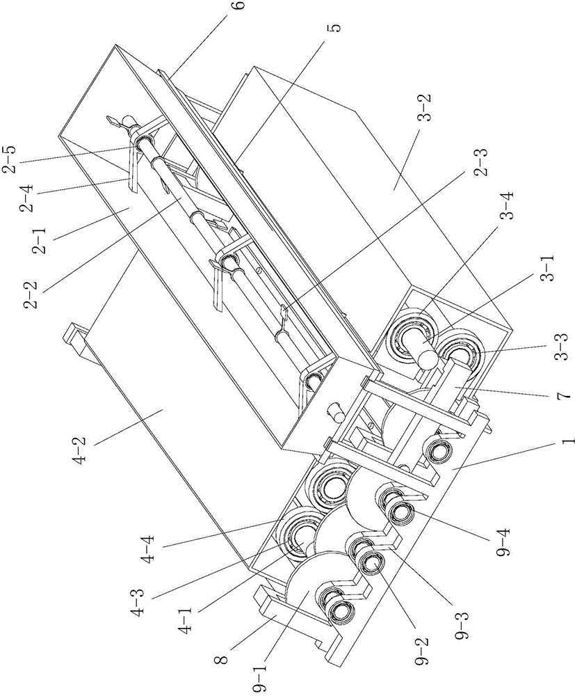 A concrete pavement paving device and paving method based on weaving mechanism