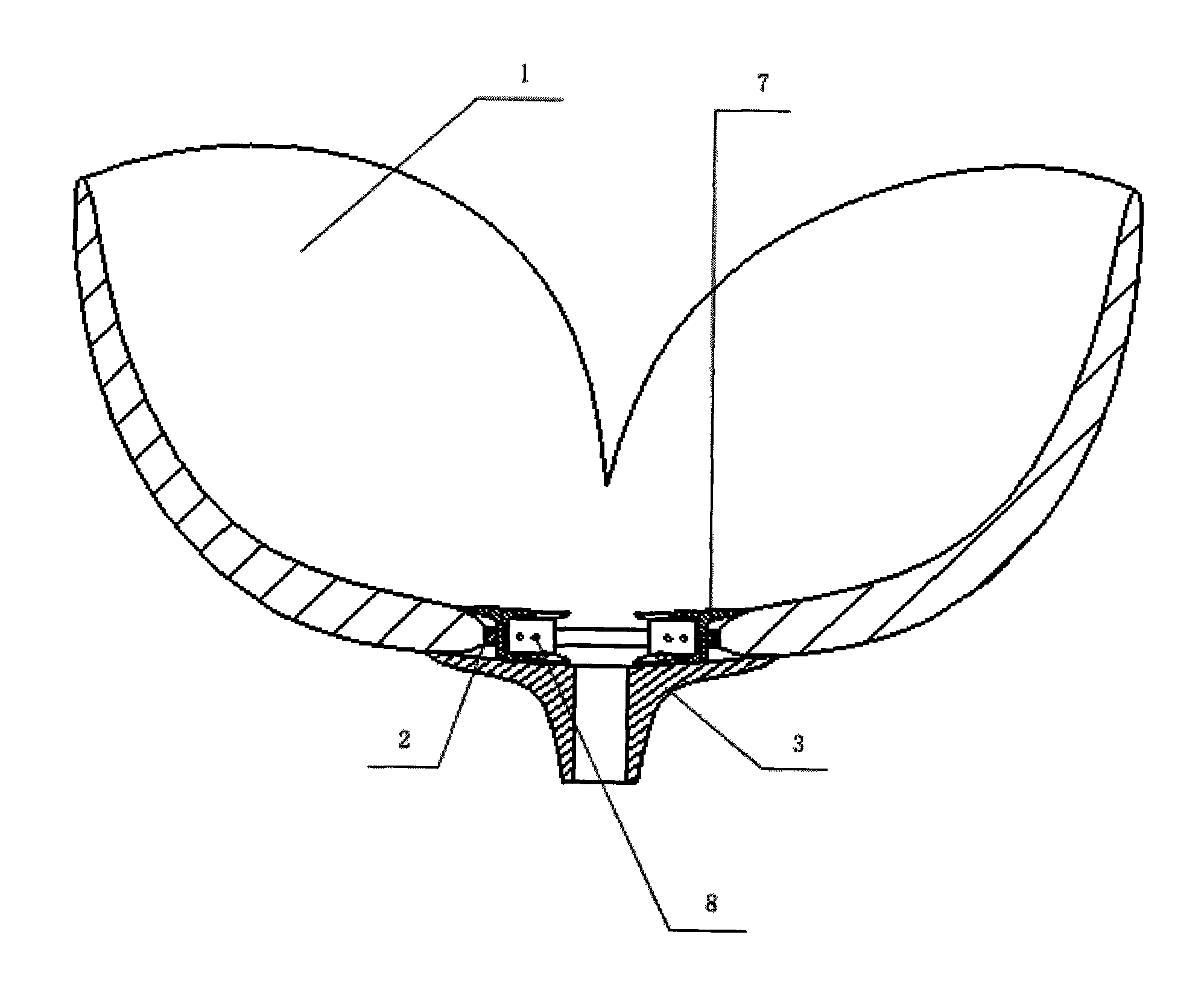 Wafer type LED artistic light-emitting assembly and decorative lamps using same