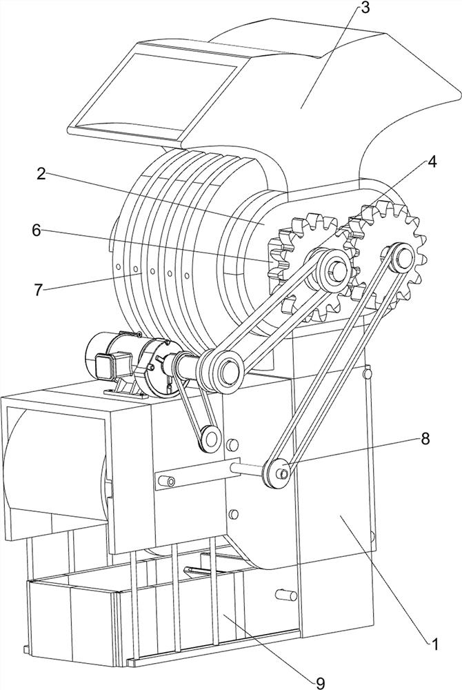 A kind of equipment for crushing and recycling construction waste wood