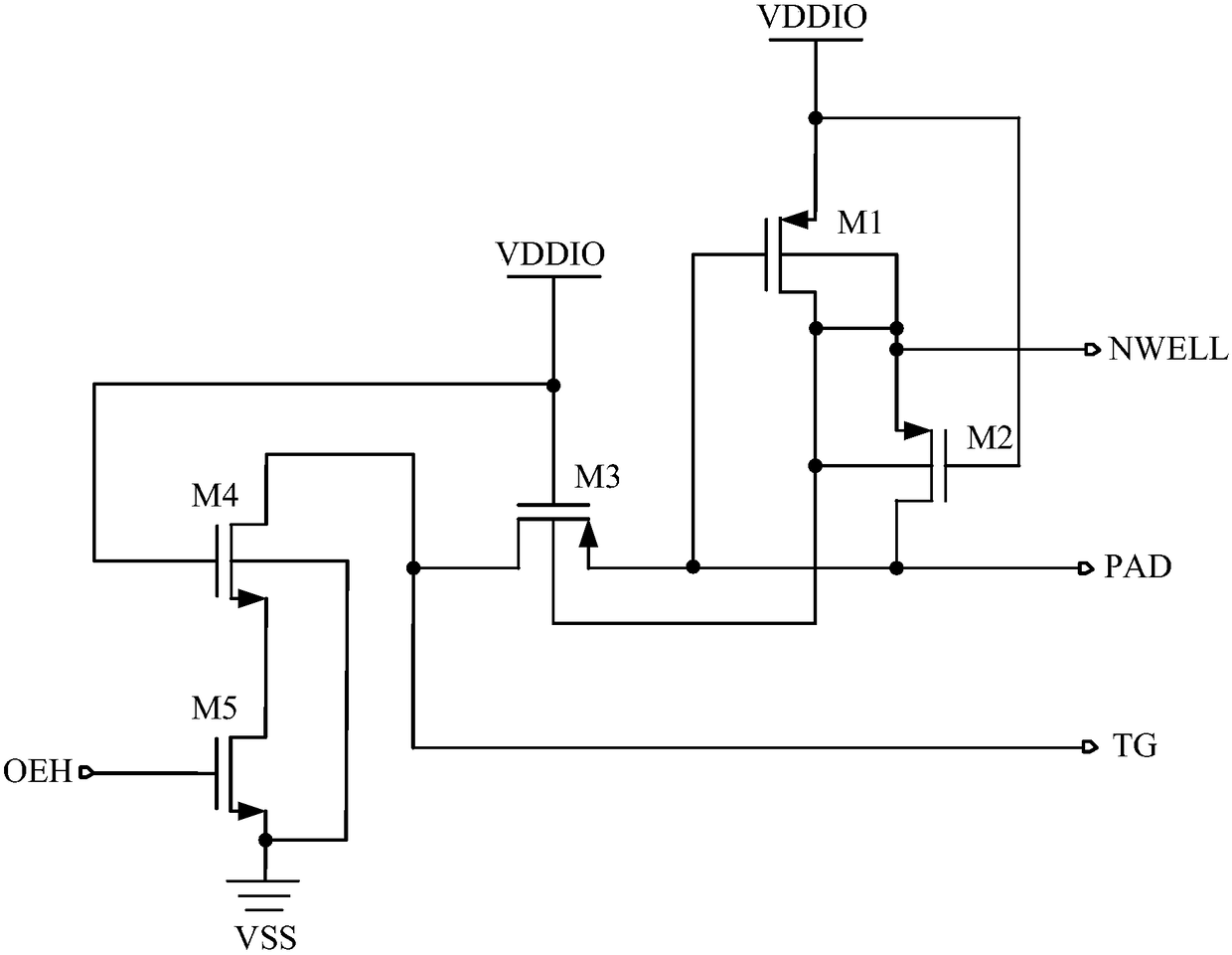 Pull-up circuit for IO circuit