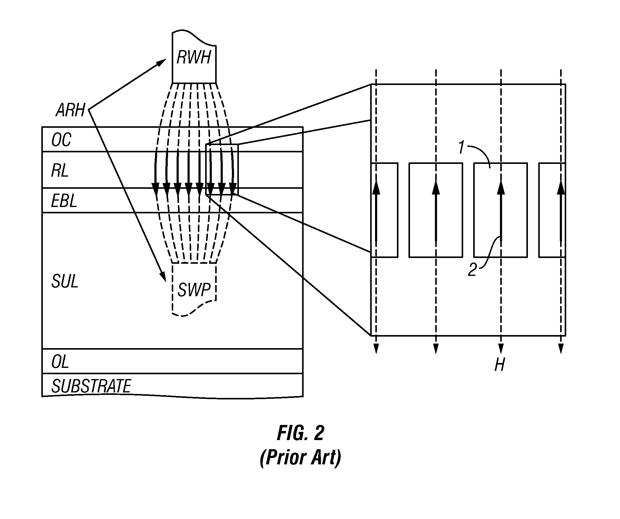 Perpendicular magnetic recording medium with an exchange-spring recording structure and a lateral coupling layer for increasing intergranular exchange coupling