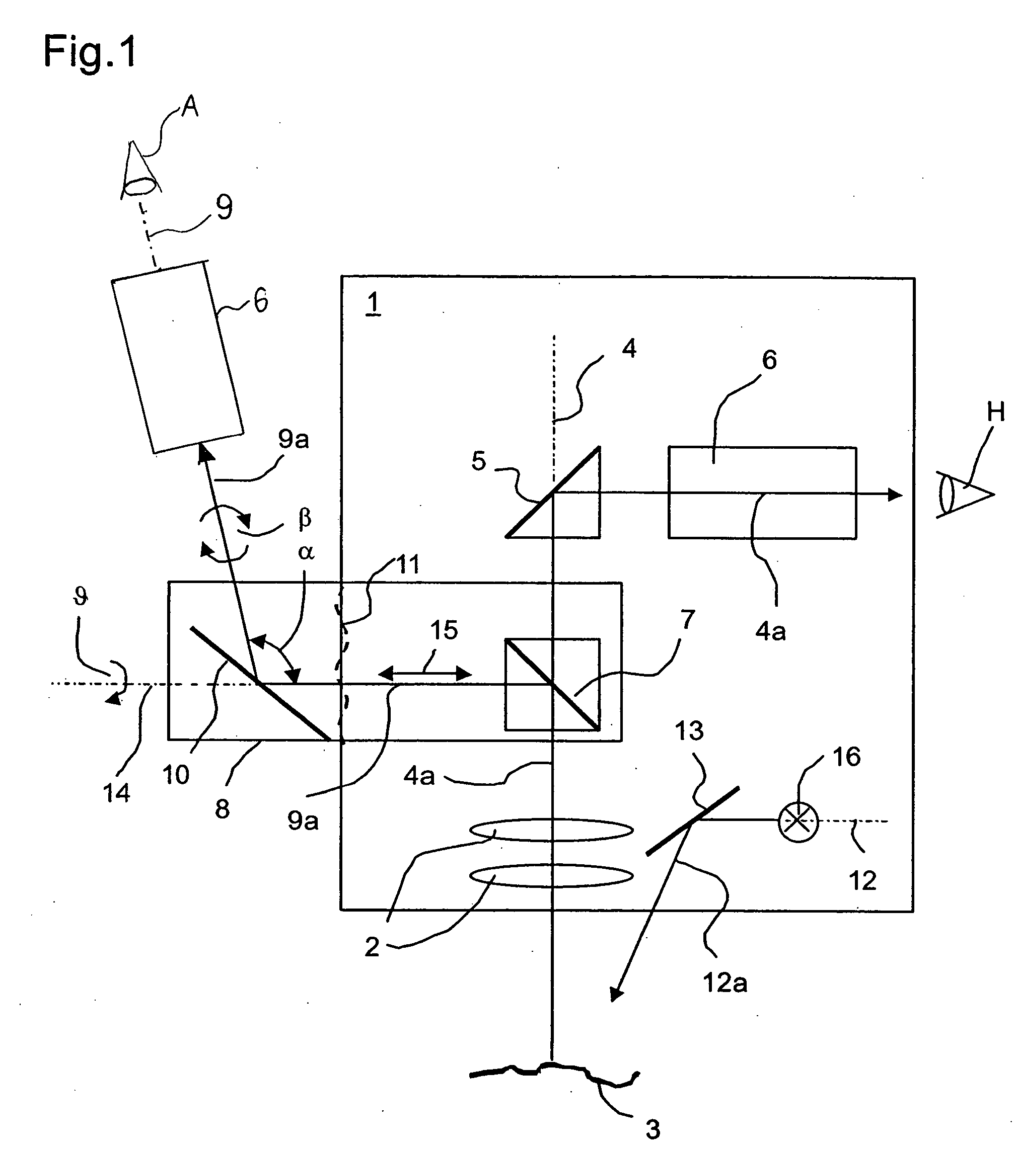 Device for optically viewing a stereoscopic observation beam path