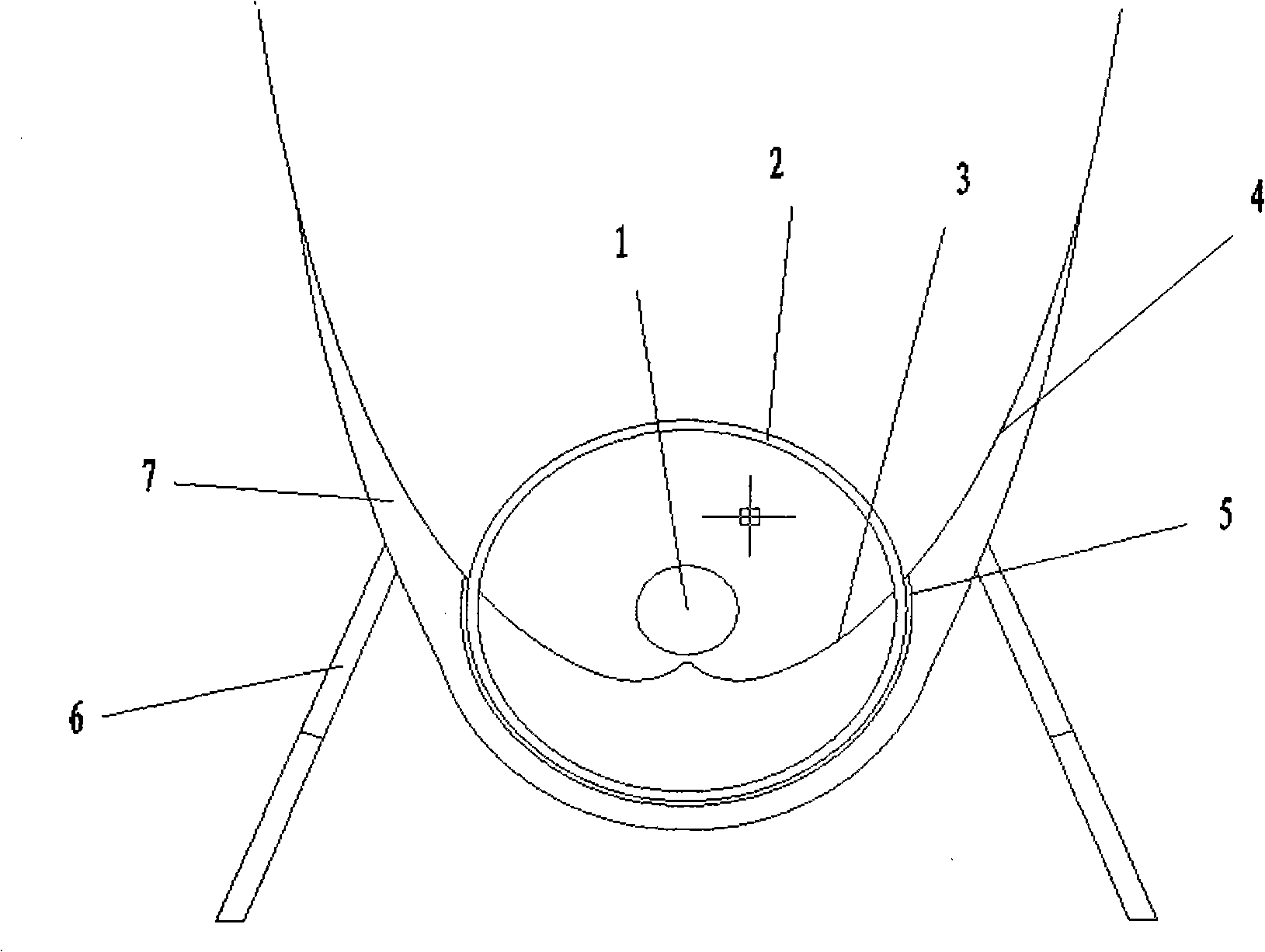 Compound parabolic condenser combining inside condensation and outside condensation