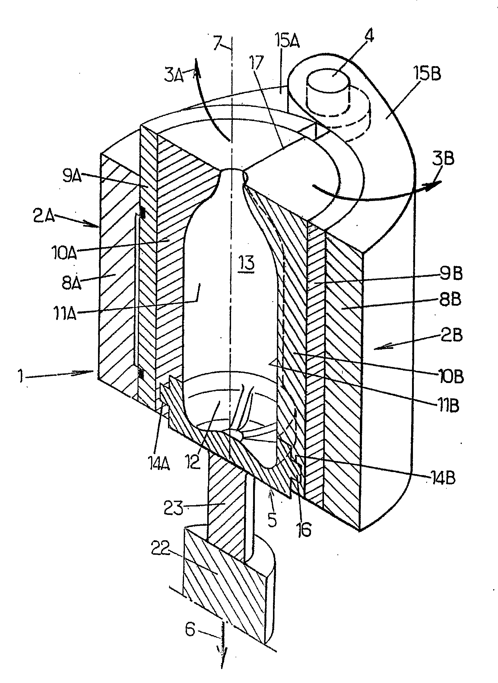Molding Device with Hight-Adjustable Base for Molding Thermoplastic Containers of Various Heights