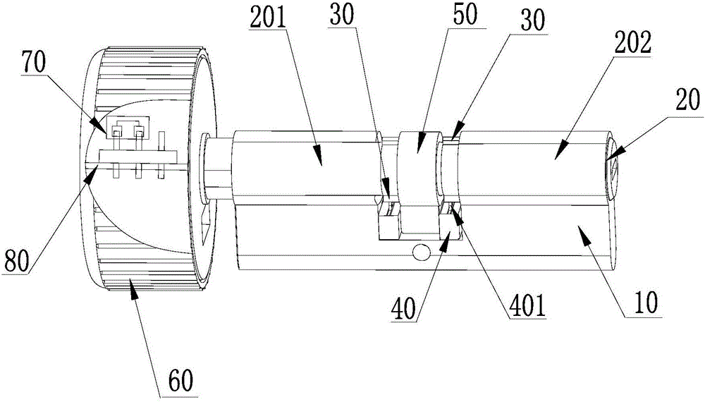 An electronic lock capable of detecting the rotation direction of the lock cylinder and its working method