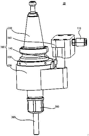 External-cooling-into-internal-cooling tool handle and external-cooling-into-internal-cooling tool handle assembly