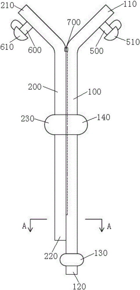 Multifunctional double-lumen tube intubation tube beneficial to airway management in perioperative period