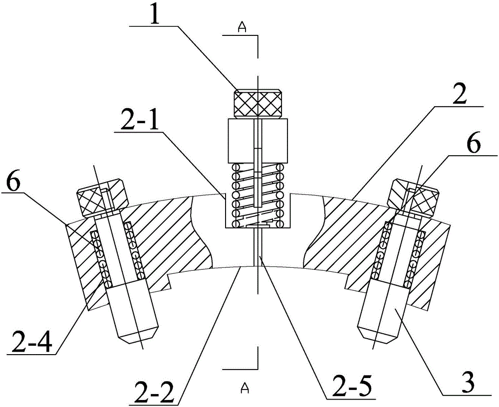 Device for measuring distance from body connection sleeve V-shaped groove center to middle end face