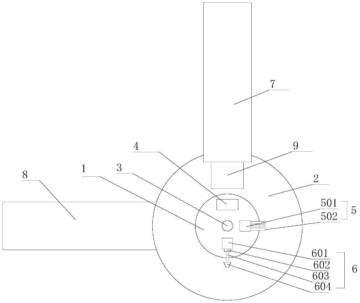 A wear repair system for the sealing position of the drive shell of the shield machine