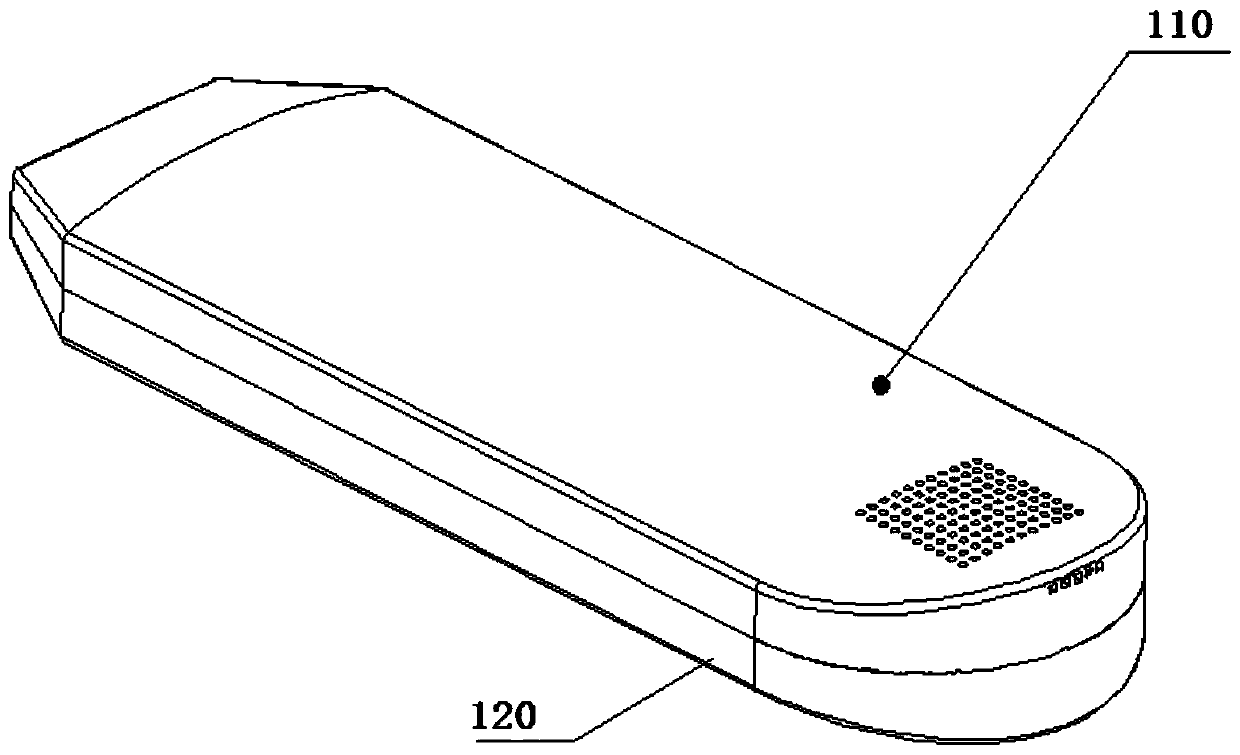 Ultrasonic host and portable ultrasonic imaging equipment