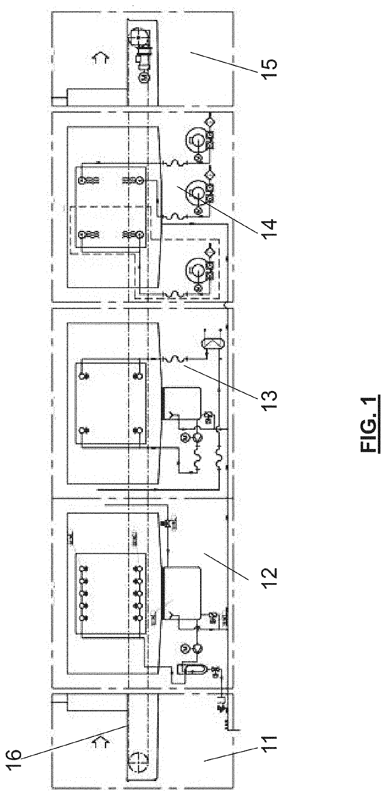 System for treating wash waste liquid, adapted for application in a continuous tunnel washing machine in the field of preclinical pharmaceutical research