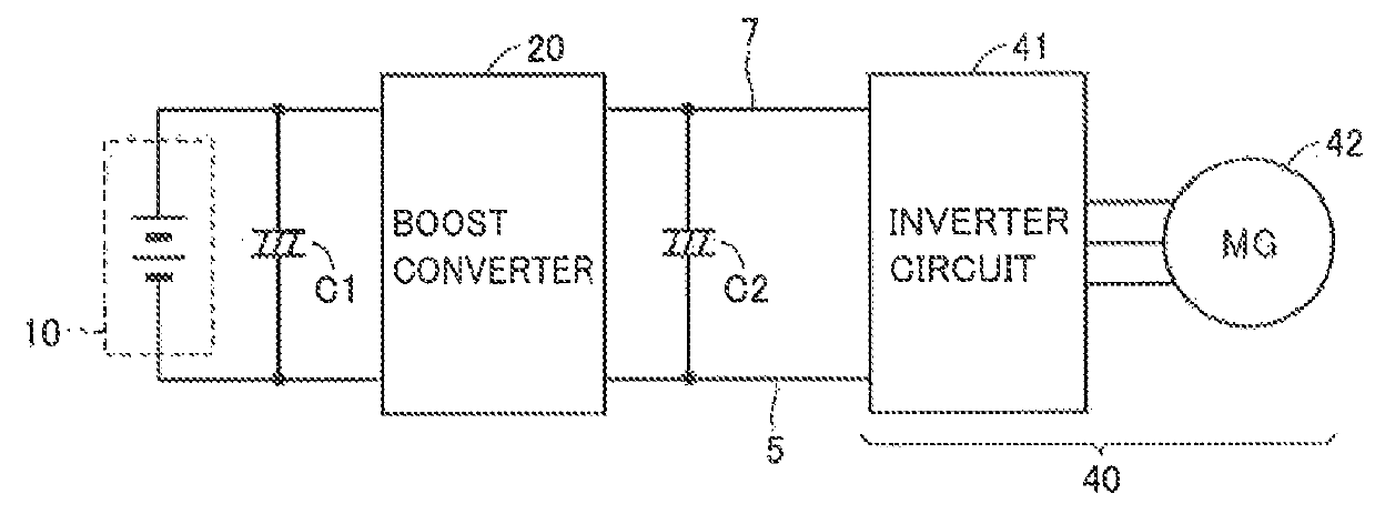 Power supply system applied to electrically powered vehicle