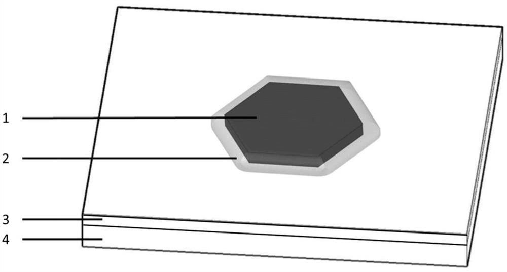 High-heat-dissipation perovskite nanosheet laser and preparation method thereof