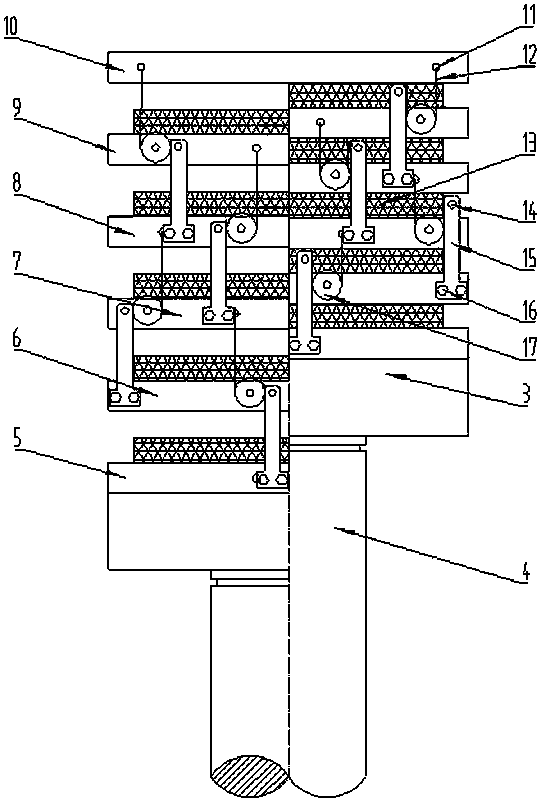 Multilayer synchronous constant pressure pressing machine of high-sensitivity circuit board
