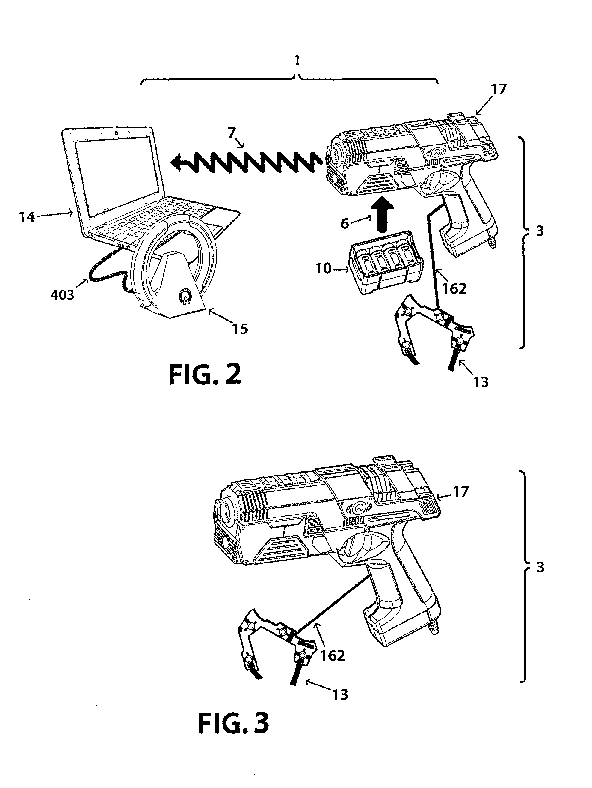 Interactive game systems and methods including a transceiver and transponder receptor
