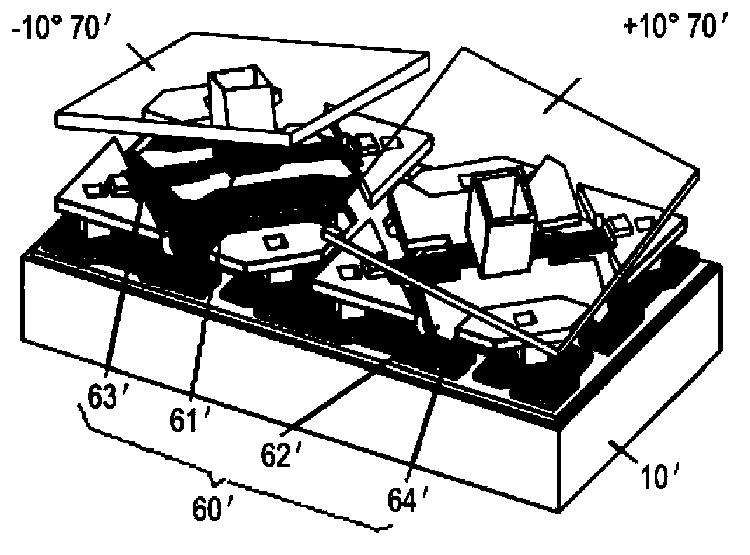 Single-pixel structure, digital micro-mirror device with same and production method of single-pixel structure and digital micro-mirror device
