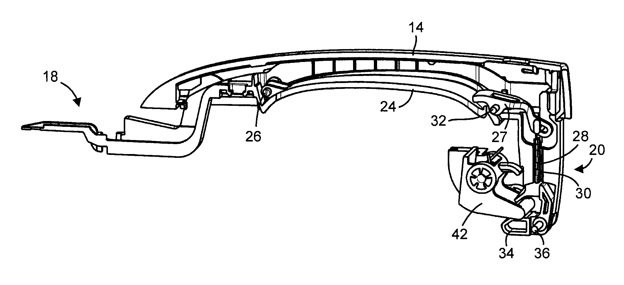 Vehicular door handle assembly with deployable latch connection