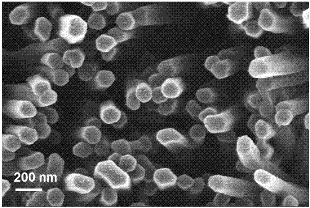 Nitrogen-doped hollow carbon nanometer material preparation method