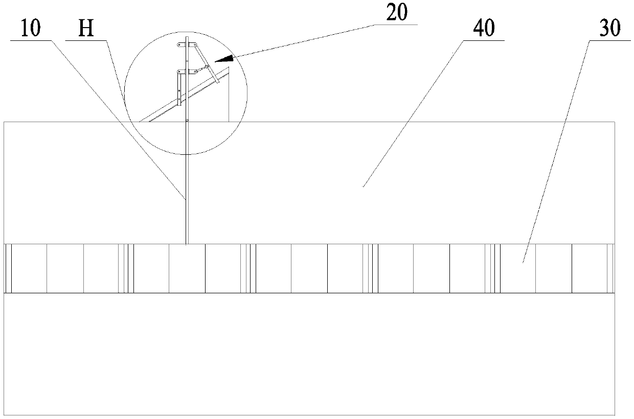A tool and method for measuring the height of the half-circle plate of the leg rack and chord
