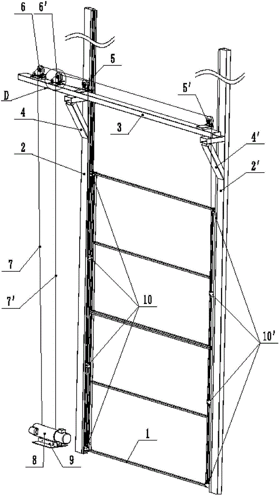 Full-automatic door used in workshop