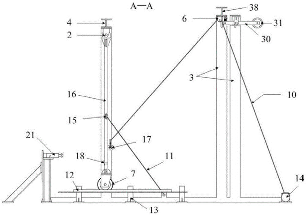 Tyre splashing test device