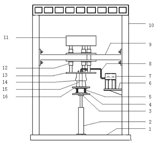 Volume variable air spring auxiliary chamber experiment device and method