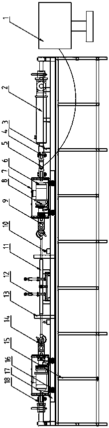 Double-hook tightener inspection and maintenance test device and use method