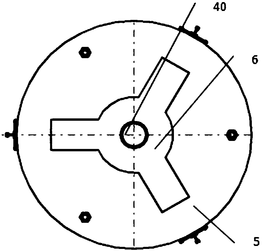 A ternary gas proportioning and mixing device