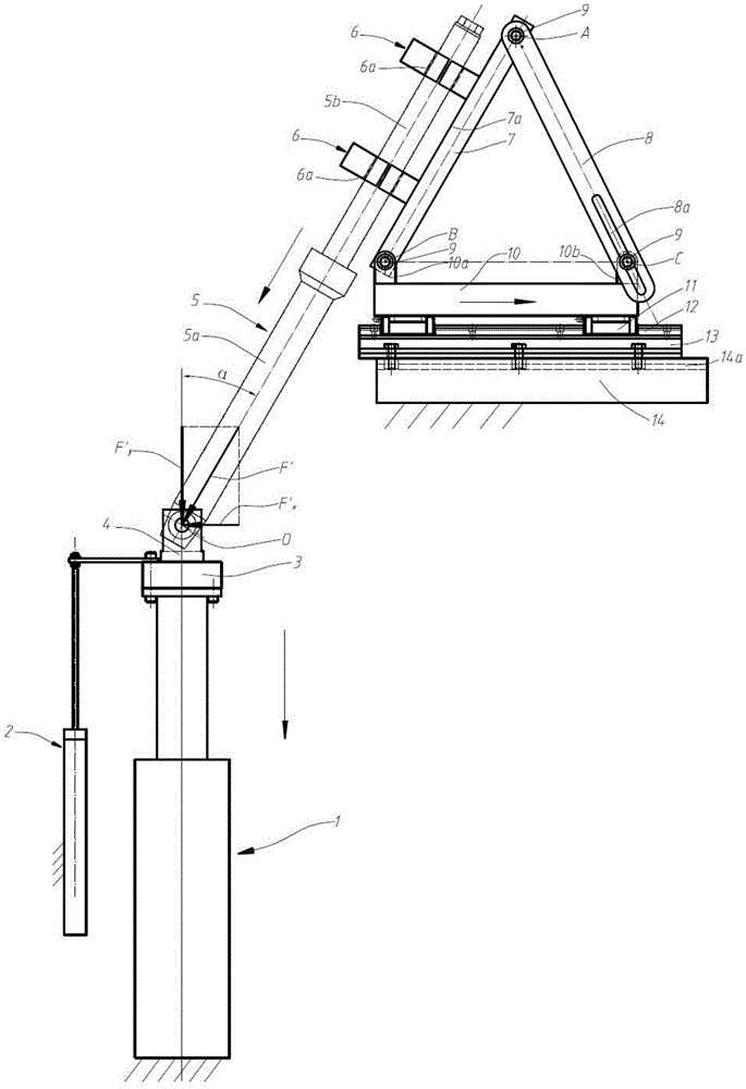 A test device for static load characteristics of motorcycle front shock absorber