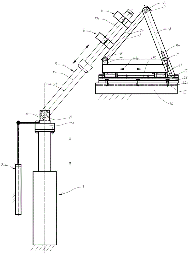 A test device for static load characteristics of motorcycle front shock absorber