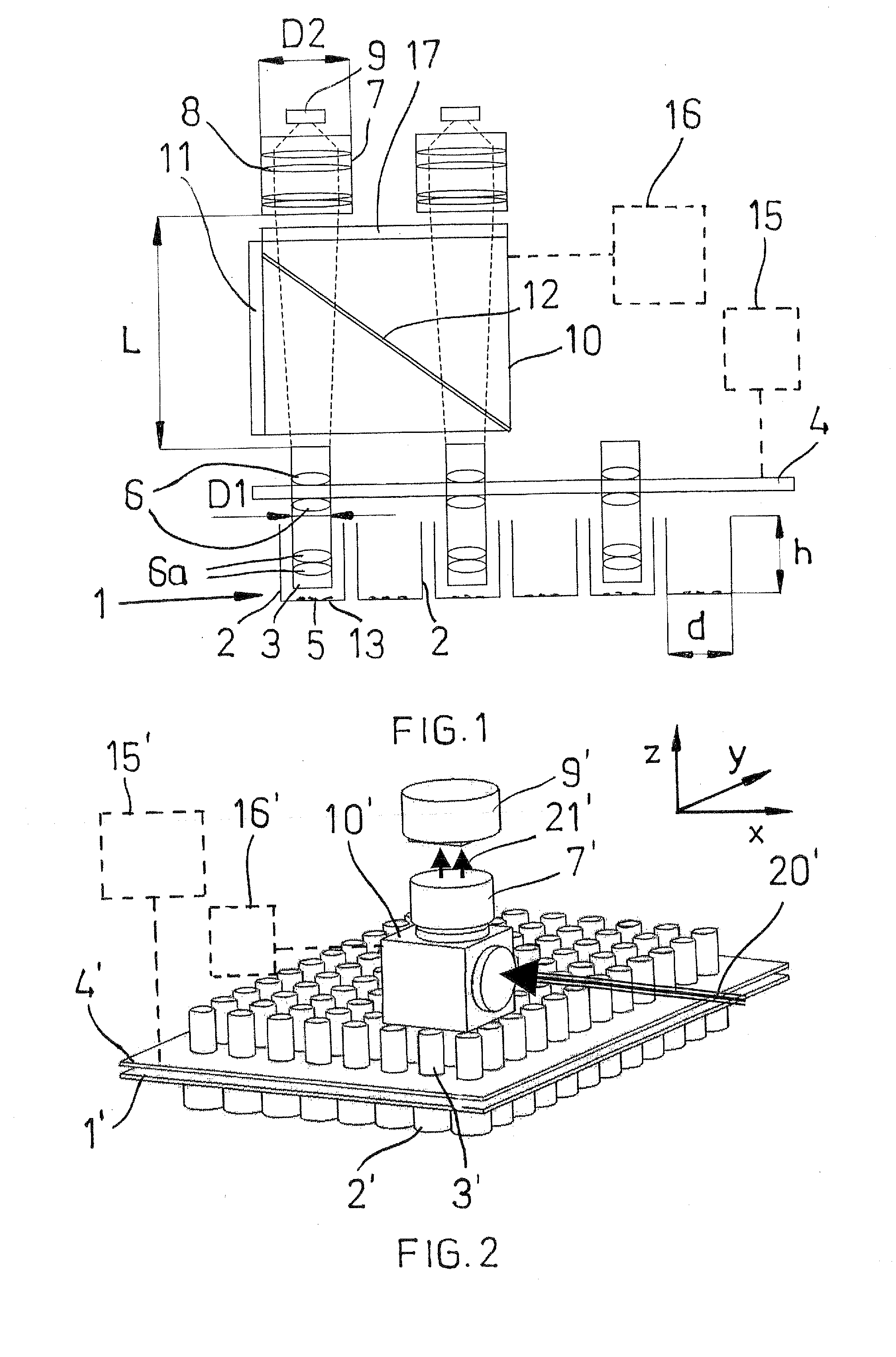 Arrangement in an Imaging System for Microtitre Wells